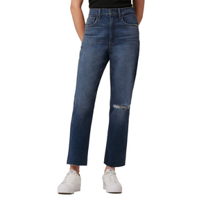 Hudson Jeans Emma Kass High Rise Straight Ankle Distressed Jeans - Sz 26, NWT